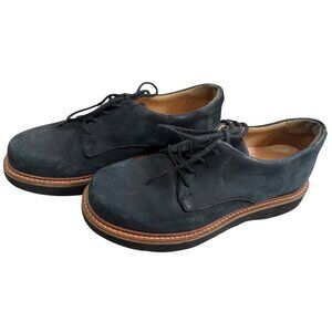 Samuel Hubbard Womens Black Leather Oxford Shoes Size 6 With Vibram Soles